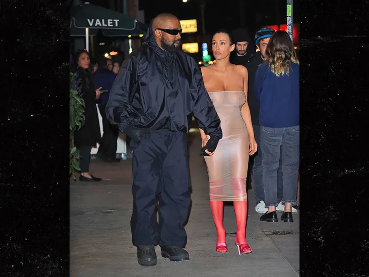 Kanye West steps out with wife Bianca Censori completely n@ked in 'C0ndom-Style' dress