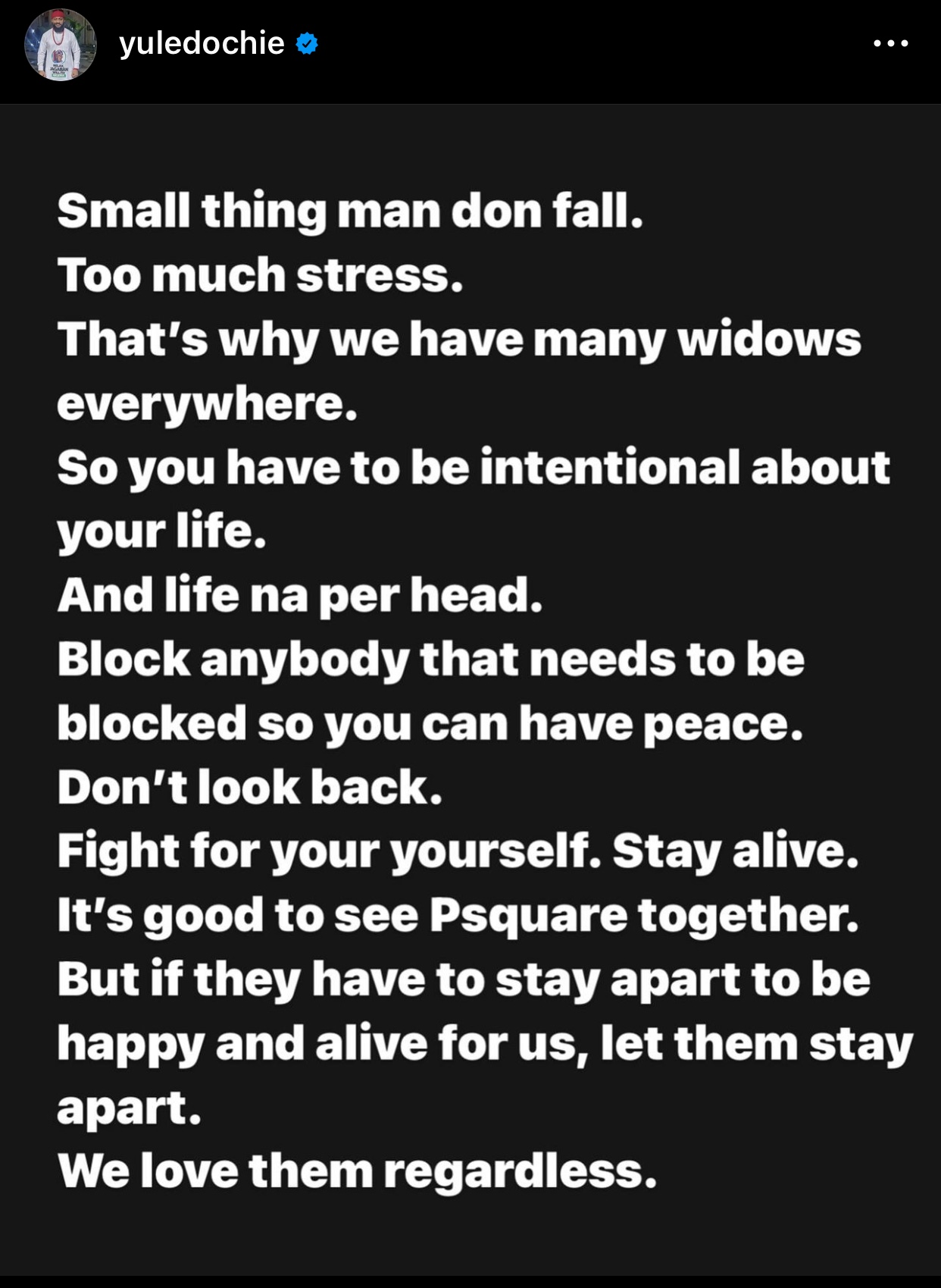 Psquare Family Feud: Yul Edochie’s Address to People Calling for Peace Triggers Reactions.